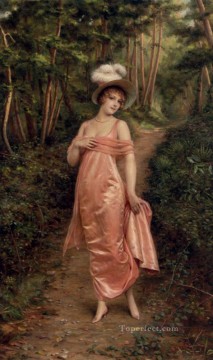 Frederic Soulacroix Painting - Elegance Of The Epoque lady Frederic Soulacroix